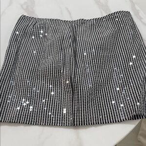MICHAEL Michael Kors Sequin Striped Mini Skirt